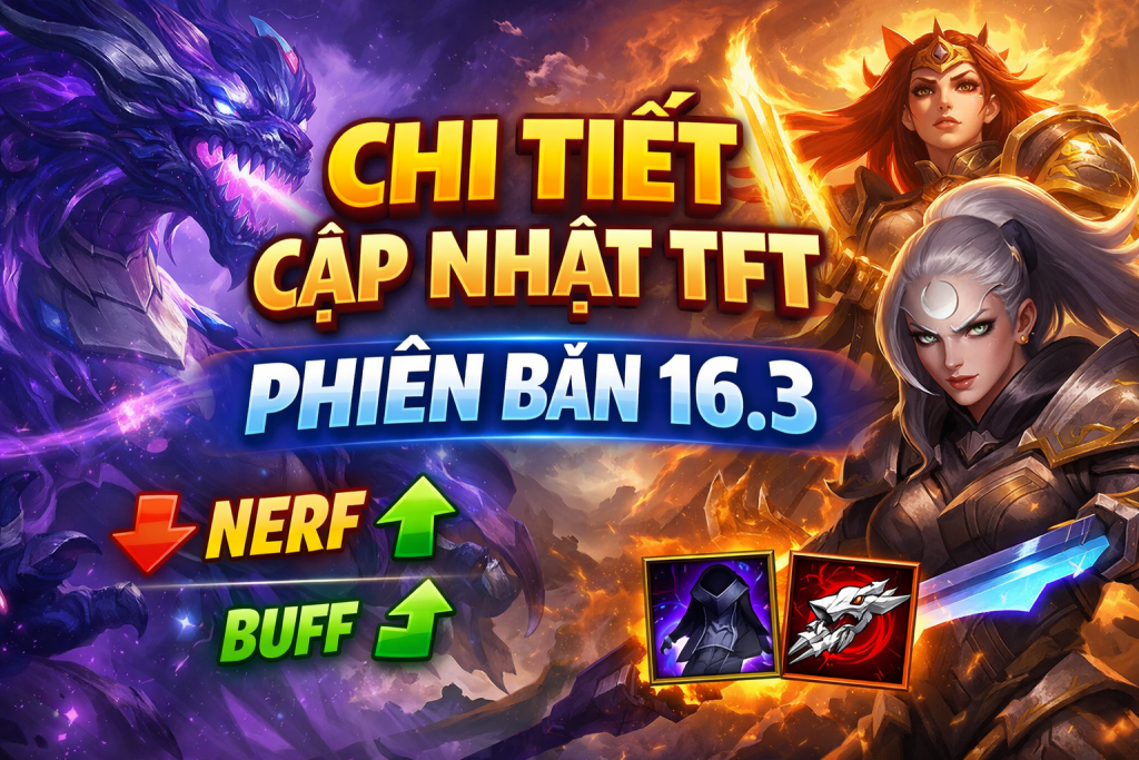 Chi Tiết Cập Nhật DTCL Phiên Bản TFT 16.3