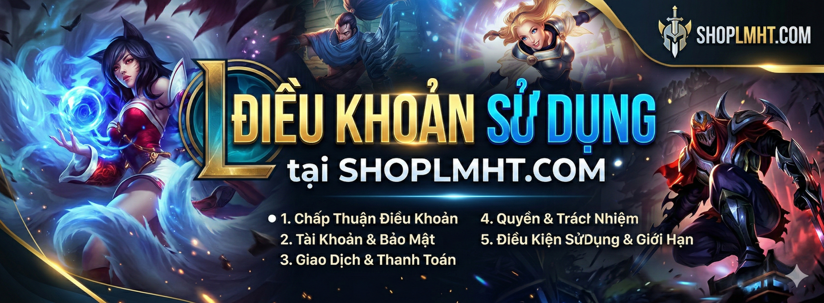 Điều Khoản Sử Dụng tại SHOPLMHT.COM