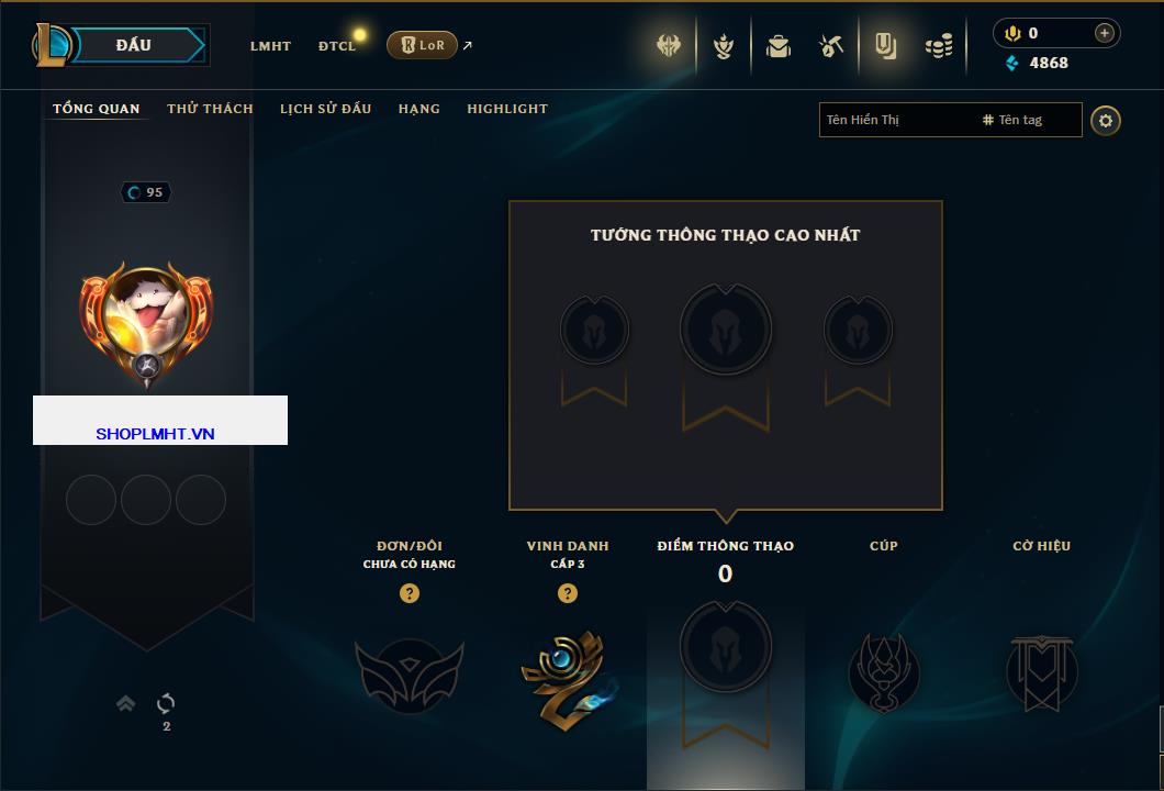 Hình ảnh chi tiết tài khoản LMHT mã số 107574 - Shop LMHT