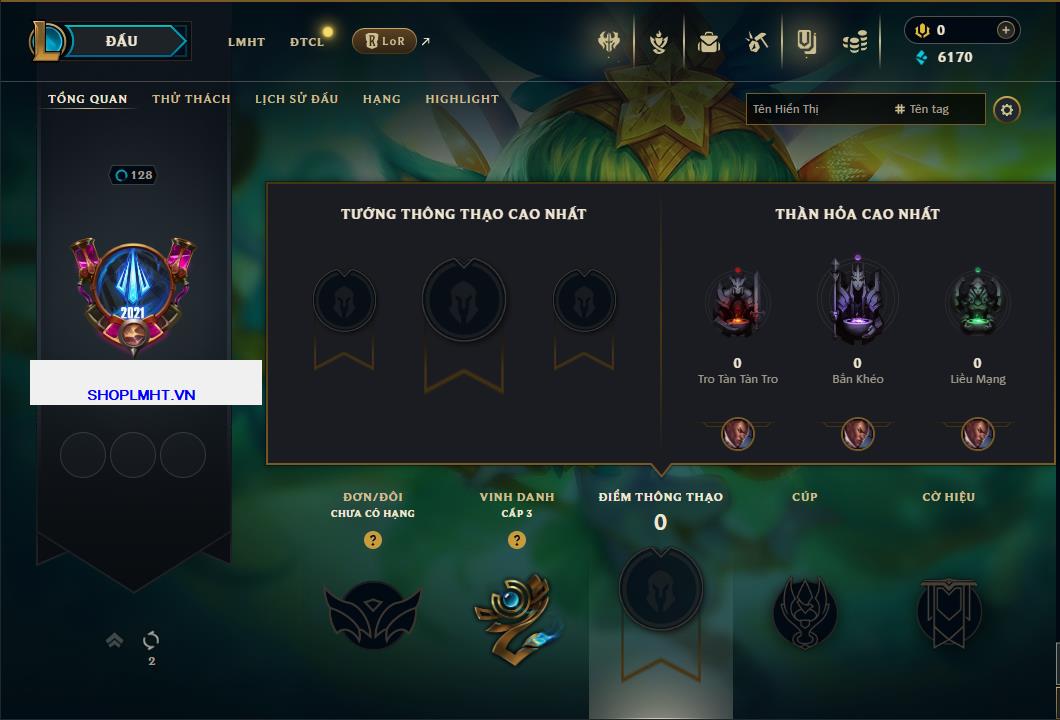 Hình ảnh chi tiết tài khoản LMHT mã số 107679 - Shop LMHT
