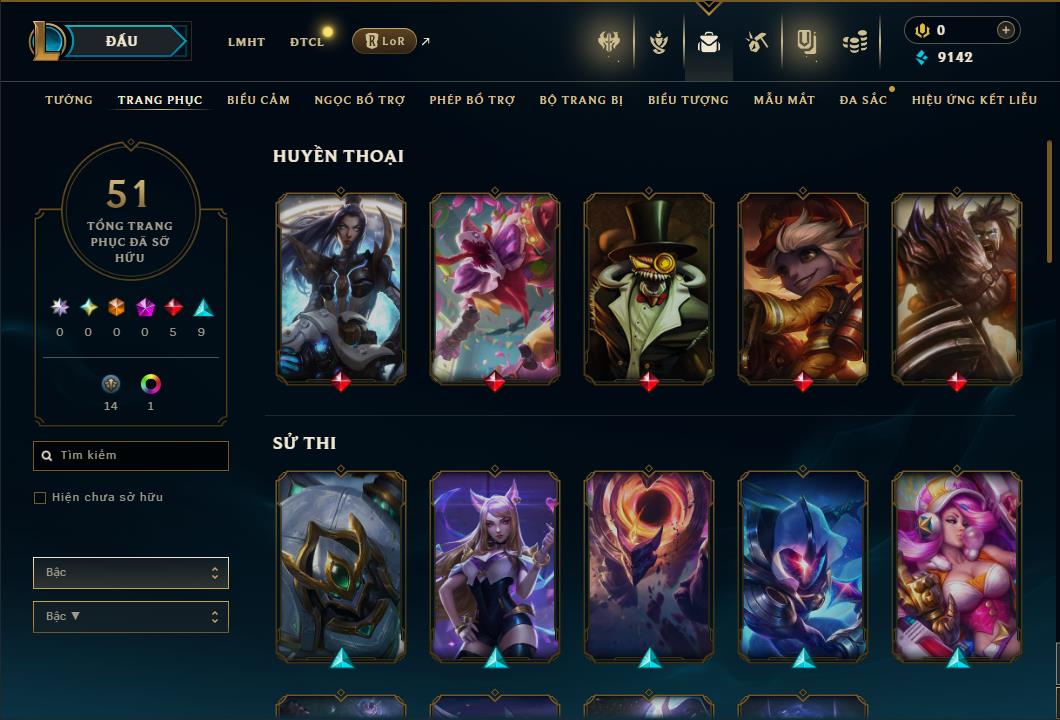 Hình ảnh chi tiết tài khoản LMHT mã số 108646 - Shop LMHT