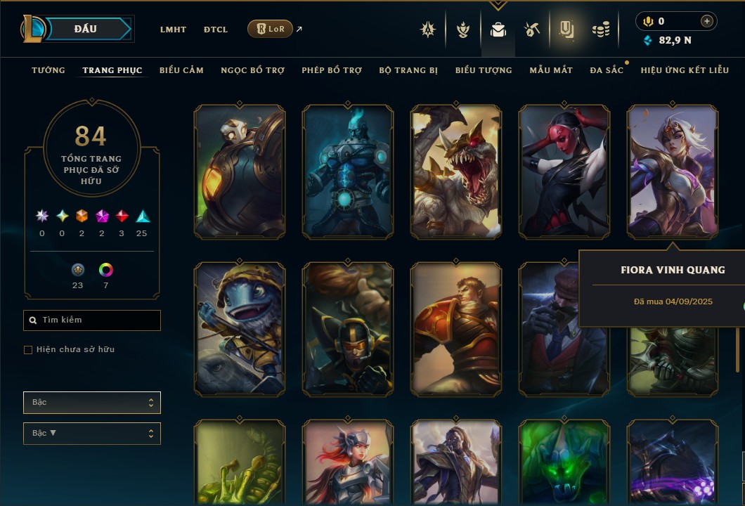 Hình ảnh chi tiết tài khoản LMHT mã số 165631 - Shop LMHT