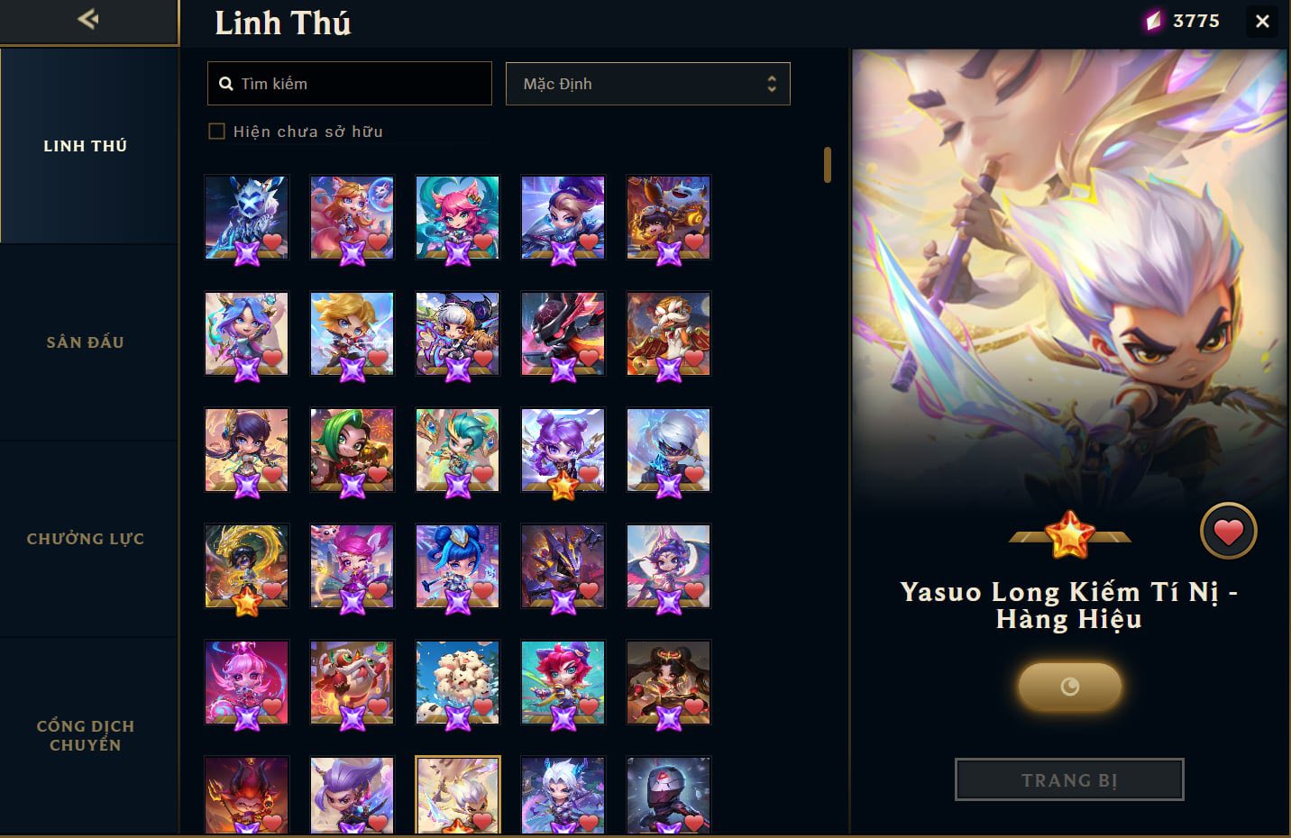 Hình ảnh chi tiết tài khoản LMHT mã số 166101 - Shop LMHT