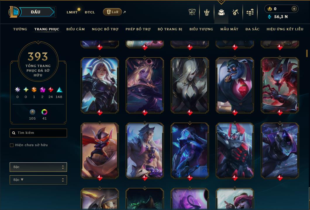 Hình ảnh chi tiết tài khoản LMHT mã số 168274 - Shop LMHT