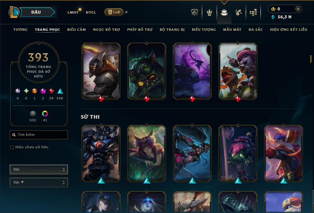 Hình ảnh chi tiết tài khoản LMHT mã số 168274 - Shop LMHT