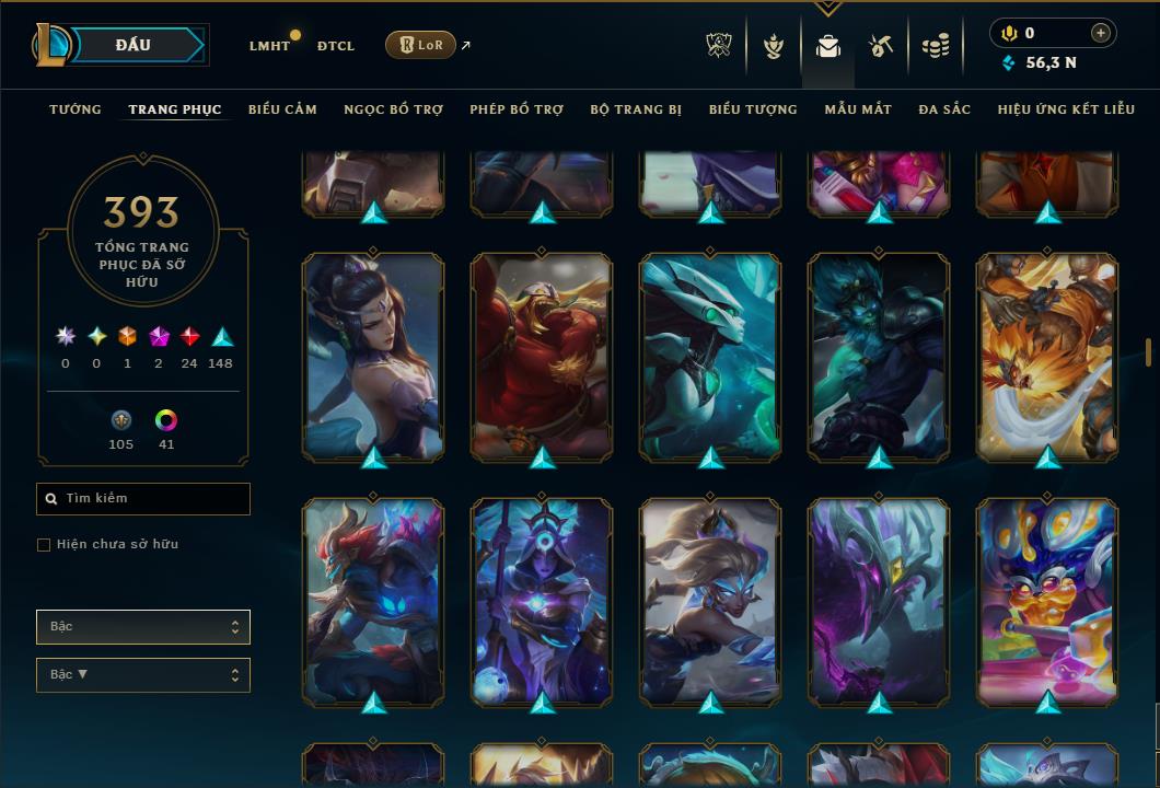 Hình ảnh chi tiết tài khoản LMHT mã số 168274 - Shop LMHT