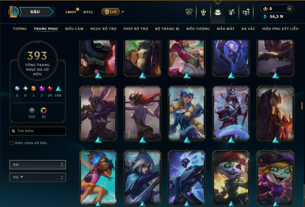 Hình ảnh chi tiết tài khoản LMHT mã số 168274 - Shop LMHT