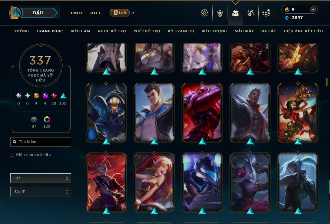 Hình ảnh chi tiết tài khoản LMHT mã số 168275 - Shop LMHT