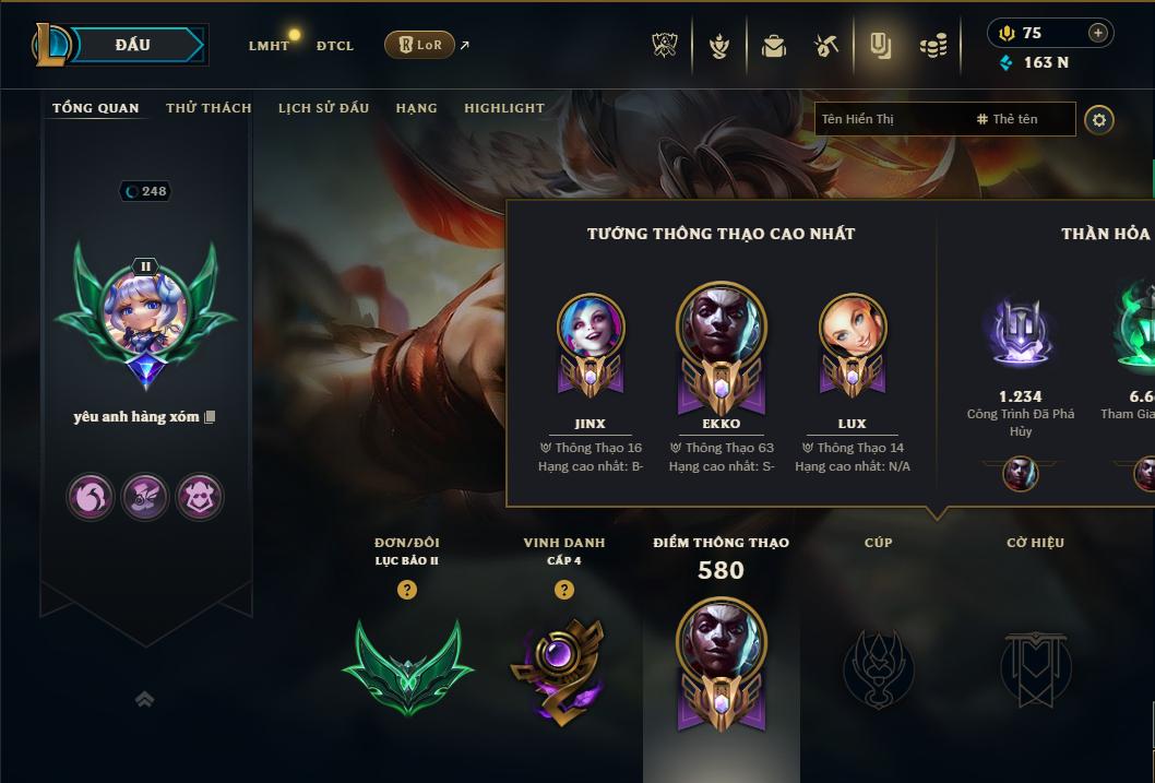 Hình ảnh chi tiết tài khoản LMHT mã số 178480 - Shop LMHT