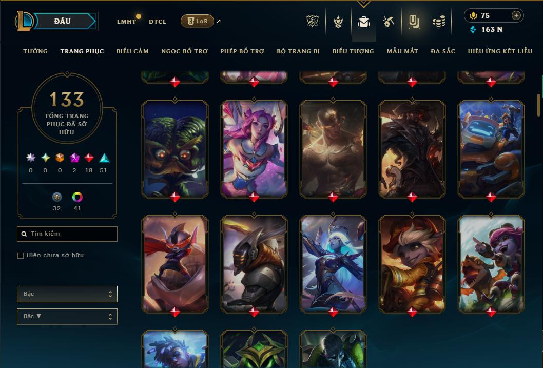 Hình ảnh chi tiết tài khoản LMHT mã số 178480 - Shop LMHT