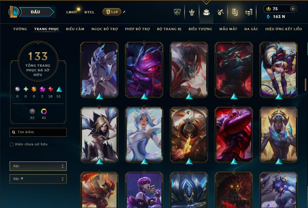 Hình ảnh chi tiết tài khoản LMHT mã số 178480 - Shop LMHT