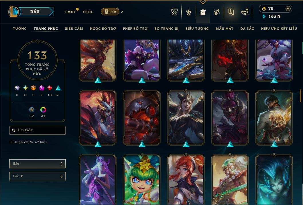 Hình ảnh chi tiết tài khoản LMHT mã số 178480 - Shop LMHT