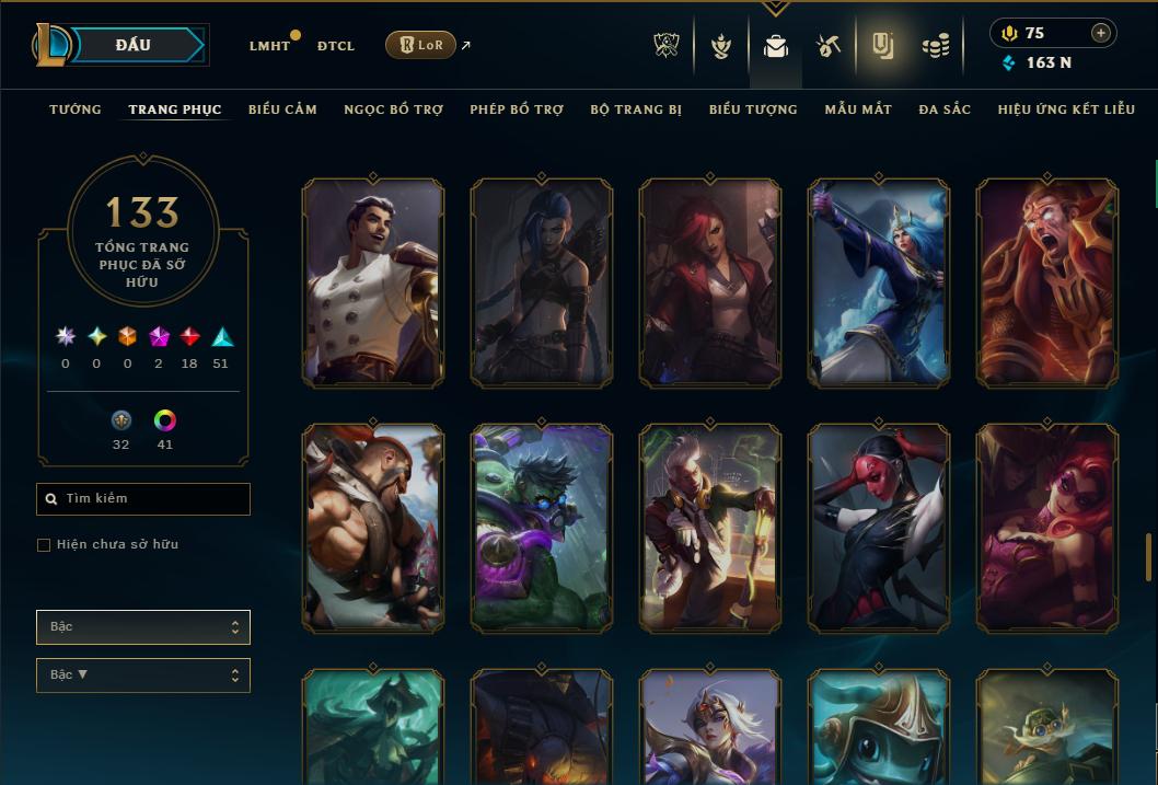 Hình ảnh chi tiết tài khoản LMHT mã số 178480 - Shop LMHT