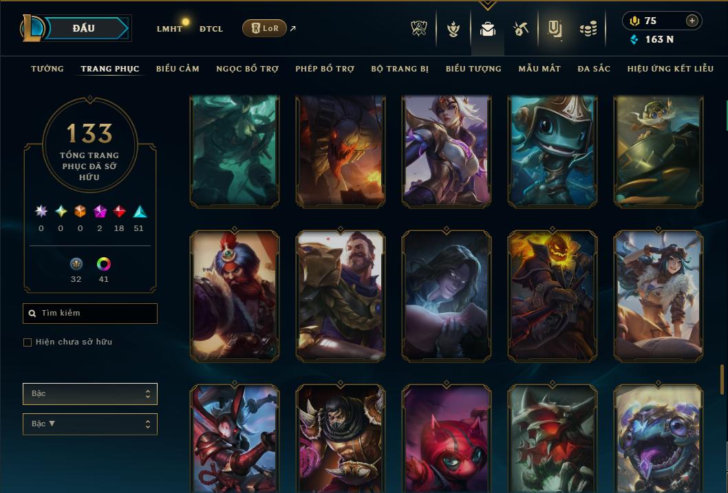 Hình ảnh chi tiết tài khoản LMHT mã số 178480 - Shop LMHT