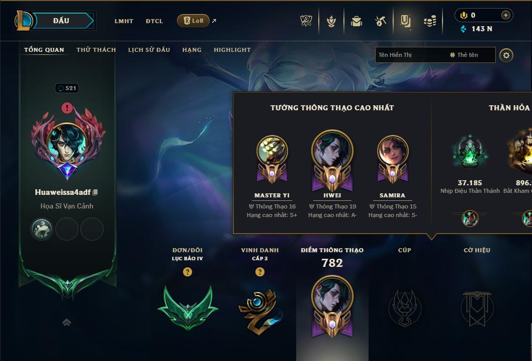 Hình ảnh chi tiết tài khoản LMHT mã số 178481 - Shop LMHT