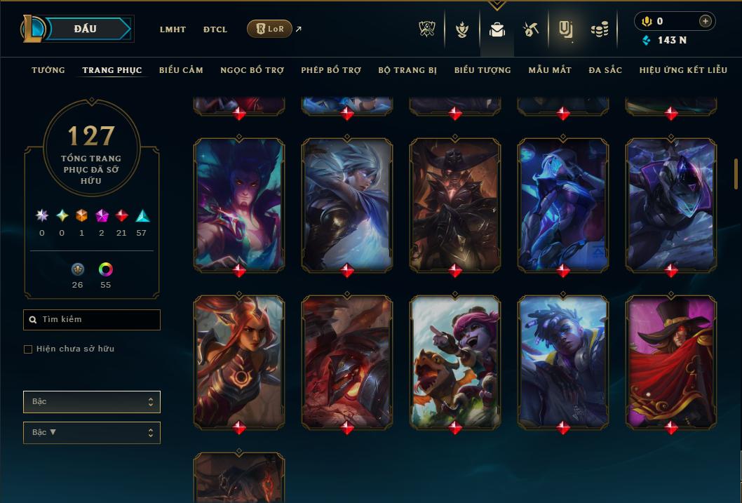 Hình ảnh chi tiết tài khoản LMHT mã số 178481 - Shop LMHT