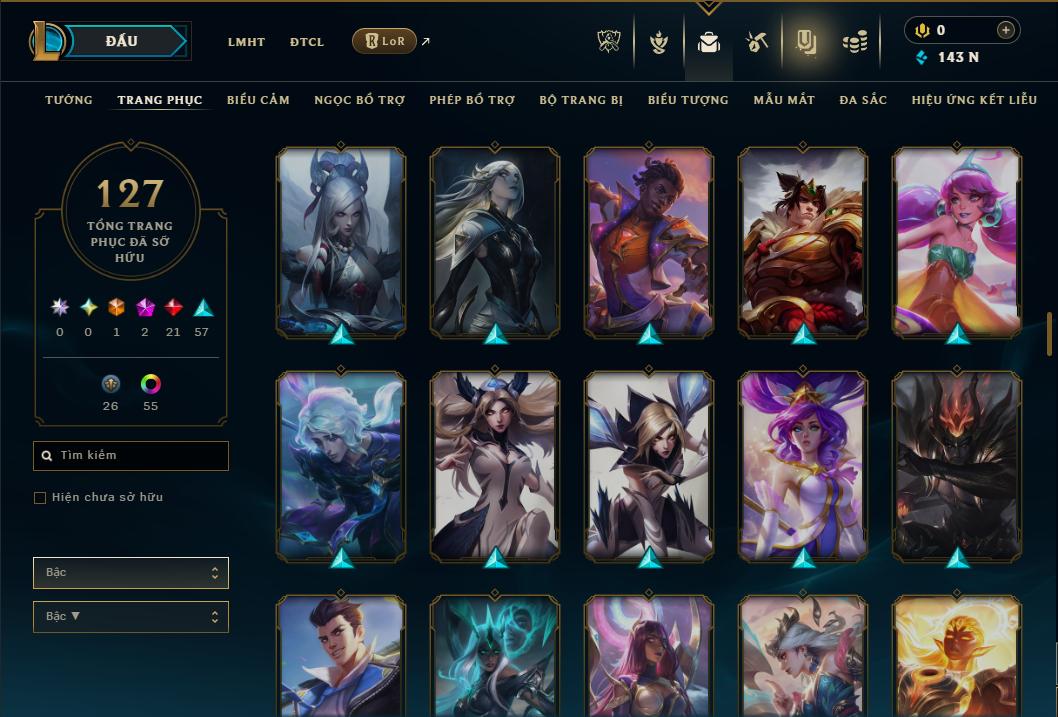 Hình ảnh chi tiết tài khoản LMHT mã số 178481 - Shop LMHT