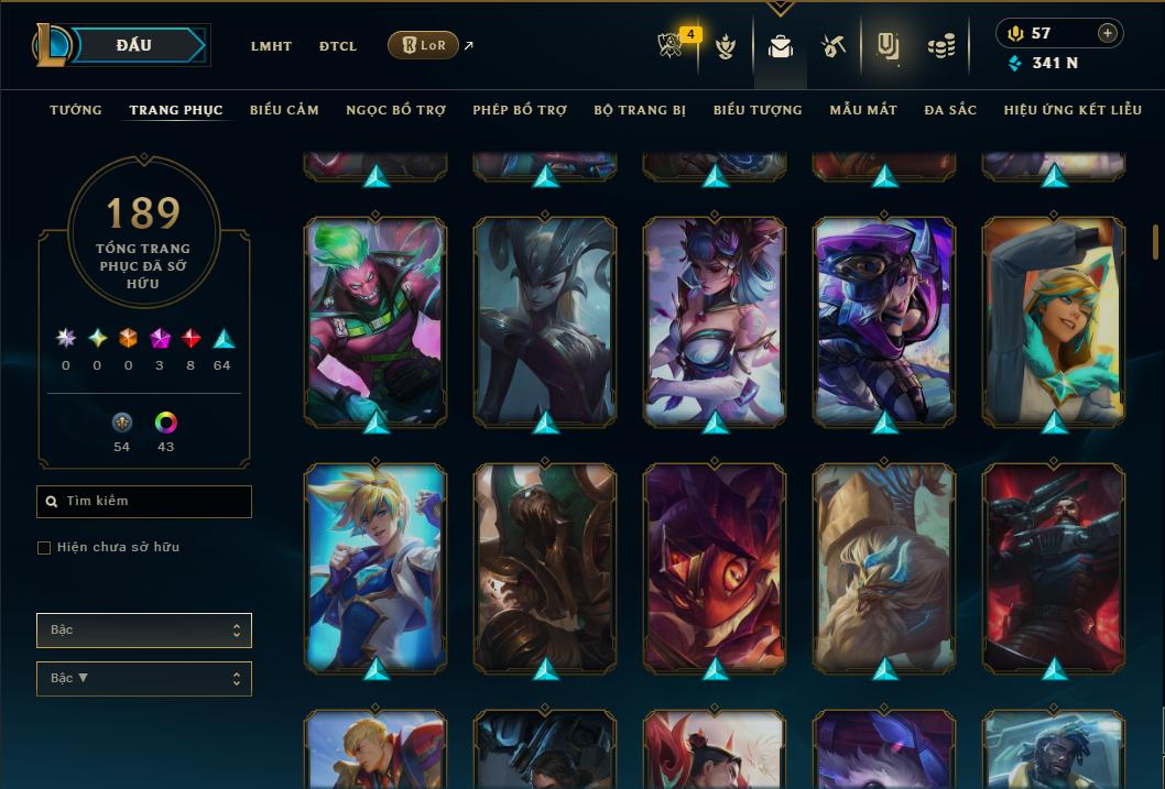 Hình ảnh chi tiết tài khoản LMHT mã số 178482 - Shop LMHT