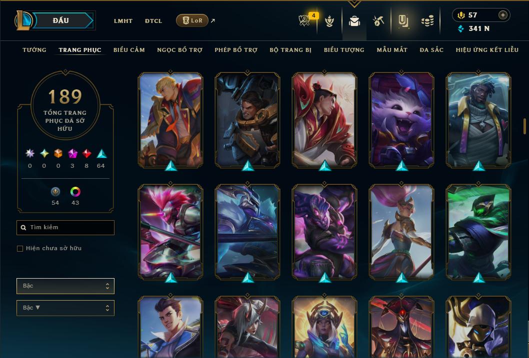 Hình ảnh chi tiết tài khoản LMHT mã số 178482 - Shop LMHT