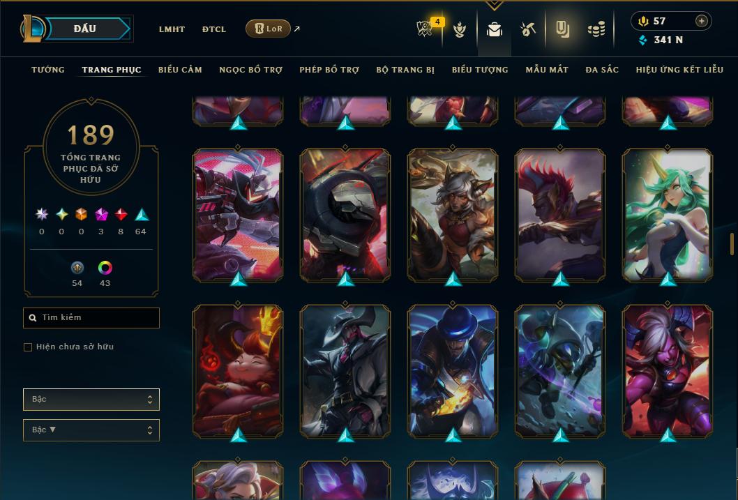 Hình ảnh chi tiết tài khoản LMHT mã số 178482 - Shop LMHT