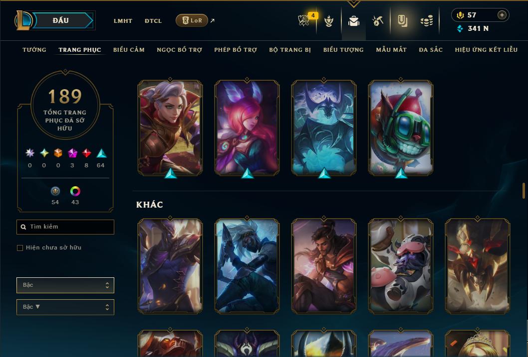 Hình ảnh chi tiết tài khoản LMHT mã số 178482 - Shop LMHT