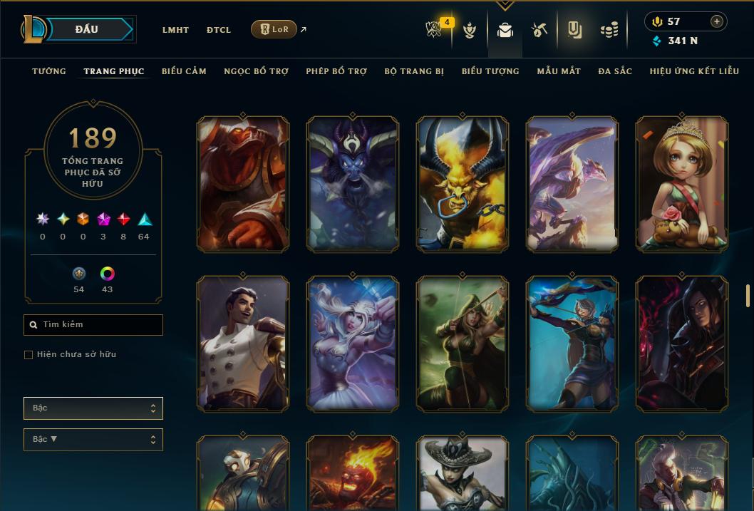 Hình ảnh chi tiết tài khoản LMHT mã số 178482 - Shop LMHT