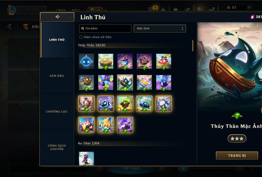 Hình ảnh chi tiết tài khoản LMHT mã số 178482 - Shop LMHT