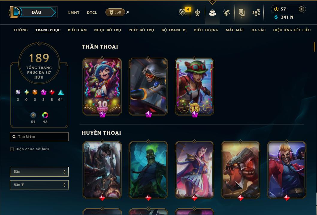 Hình ảnh chi tiết tài khoản LMHT mã số 178482 - Shop LMHT