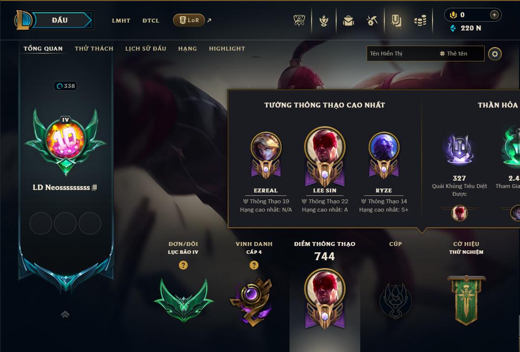 Hình ảnh chi tiết tài khoản LMHT mã số 178485 - Shop LMHT