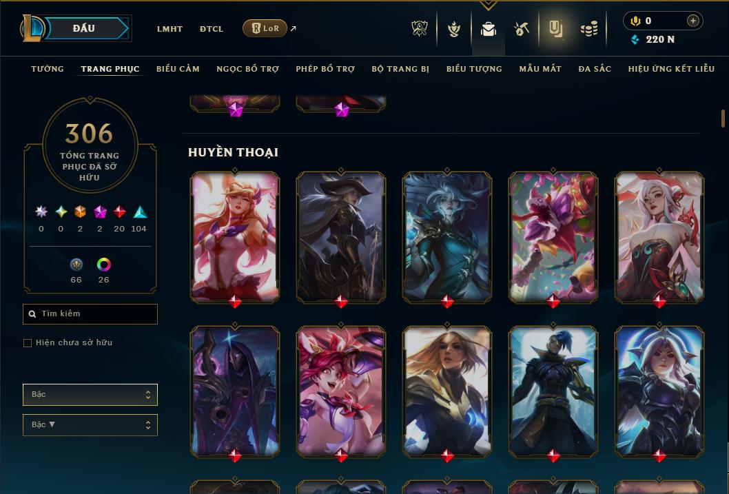 Hình ảnh chi tiết tài khoản LMHT mã số 178485 - Shop LMHT