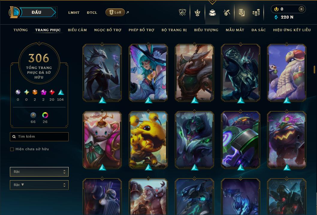 Hình ảnh chi tiết tài khoản LMHT mã số 178485 - Shop LMHT