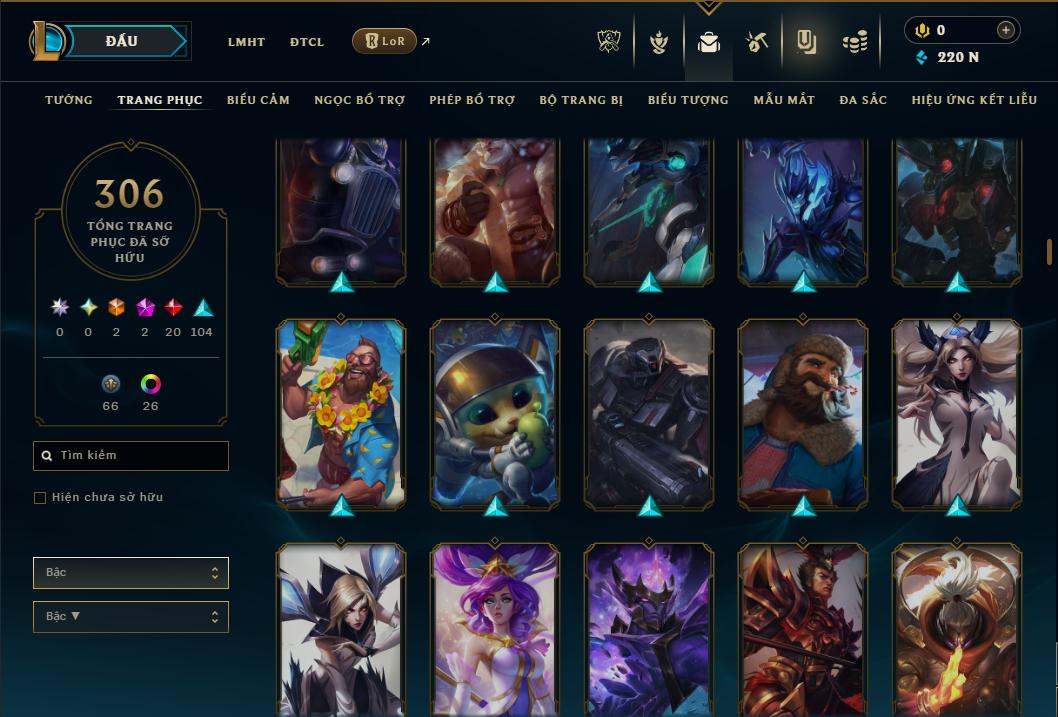 Hình ảnh chi tiết tài khoản LMHT mã số 178485 - Shop LMHT