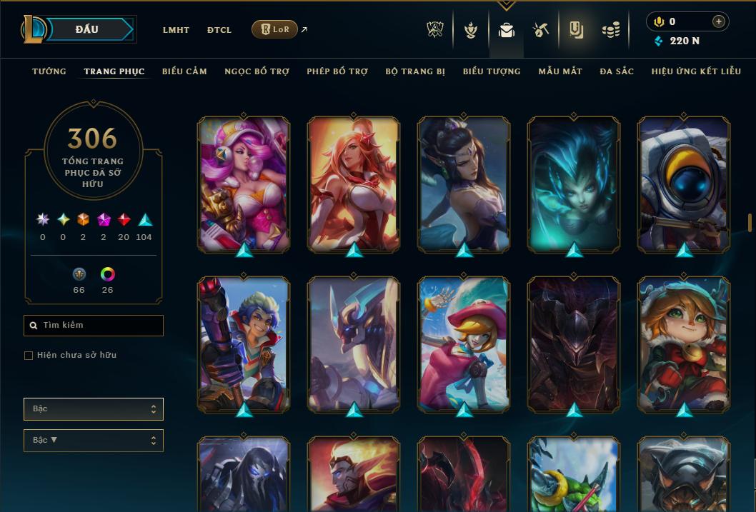 Hình ảnh chi tiết tài khoản LMHT mã số 178485 - Shop LMHT