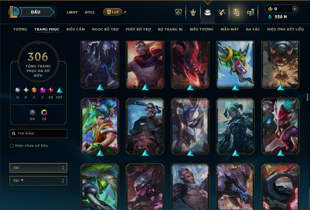 Hình ảnh chi tiết tài khoản LMHT mã số 178485 - Shop LMHT