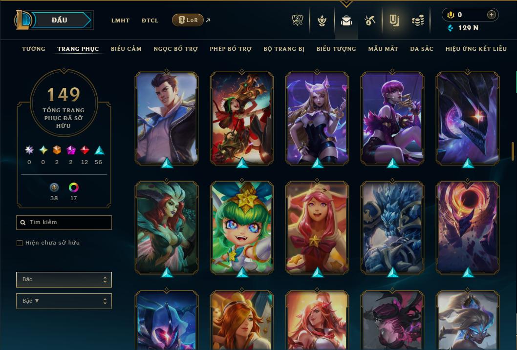 Hình ảnh chi tiết tài khoản LMHT mã số 178530 - Shop LMHT