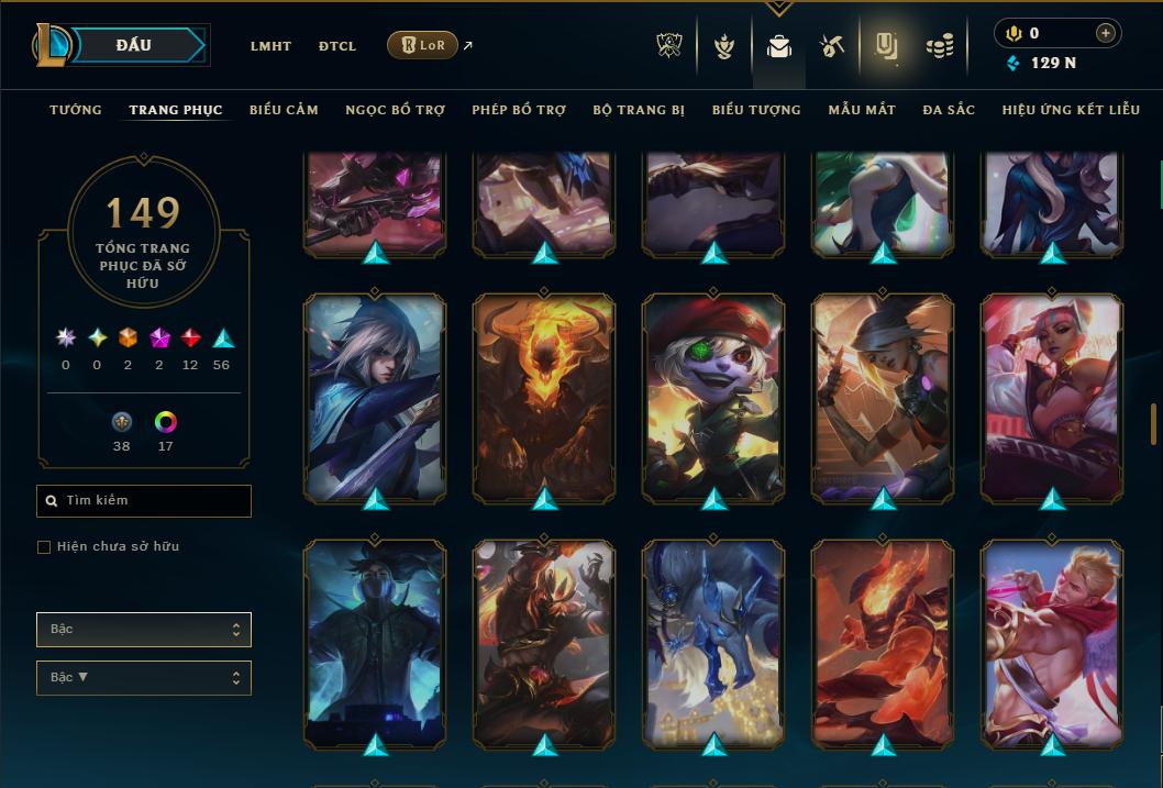 Hình ảnh chi tiết tài khoản LMHT mã số 178530 - Shop LMHT