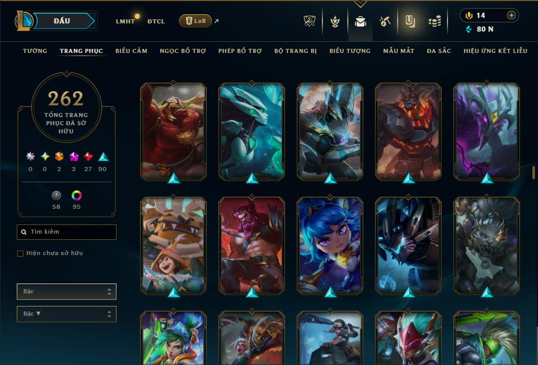 Hình ảnh chi tiết tài khoản LMHT mã số 181294 - Shop LMHT