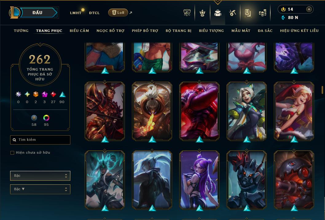 Hình ảnh chi tiết tài khoản LMHT mã số 181294 - Shop LMHT