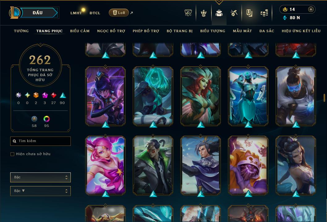 Hình ảnh chi tiết tài khoản LMHT mã số 181294 - Shop LMHT