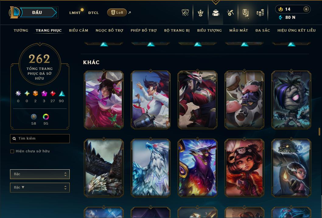 Hình ảnh chi tiết tài khoản LMHT mã số 181294 - Shop LMHT