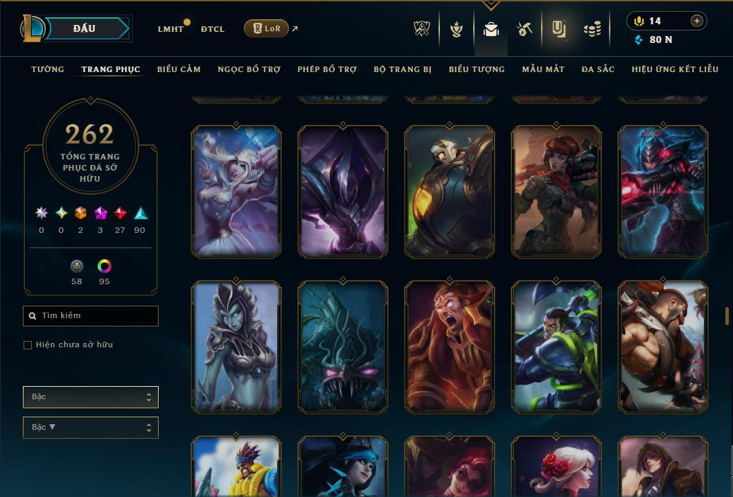 Hình ảnh chi tiết tài khoản LMHT mã số 181294 - Shop LMHT