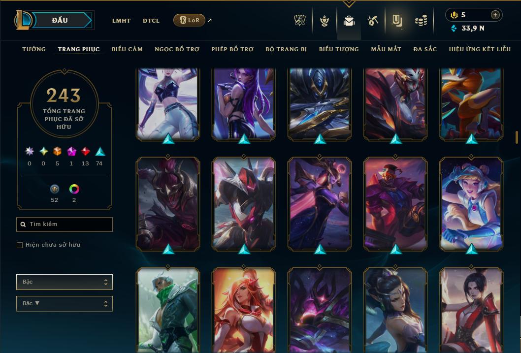 Hình ảnh chi tiết tài khoản LMHT mã số 181316 - Shop LMHT