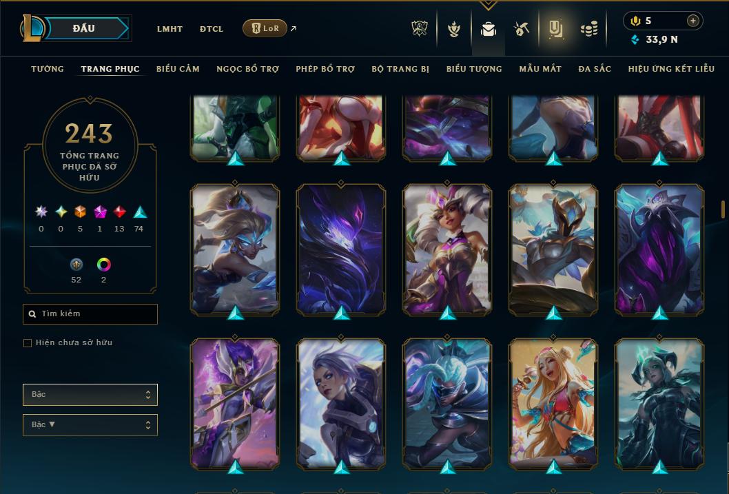 Hình ảnh chi tiết tài khoản LMHT mã số 181316 - Shop LMHT