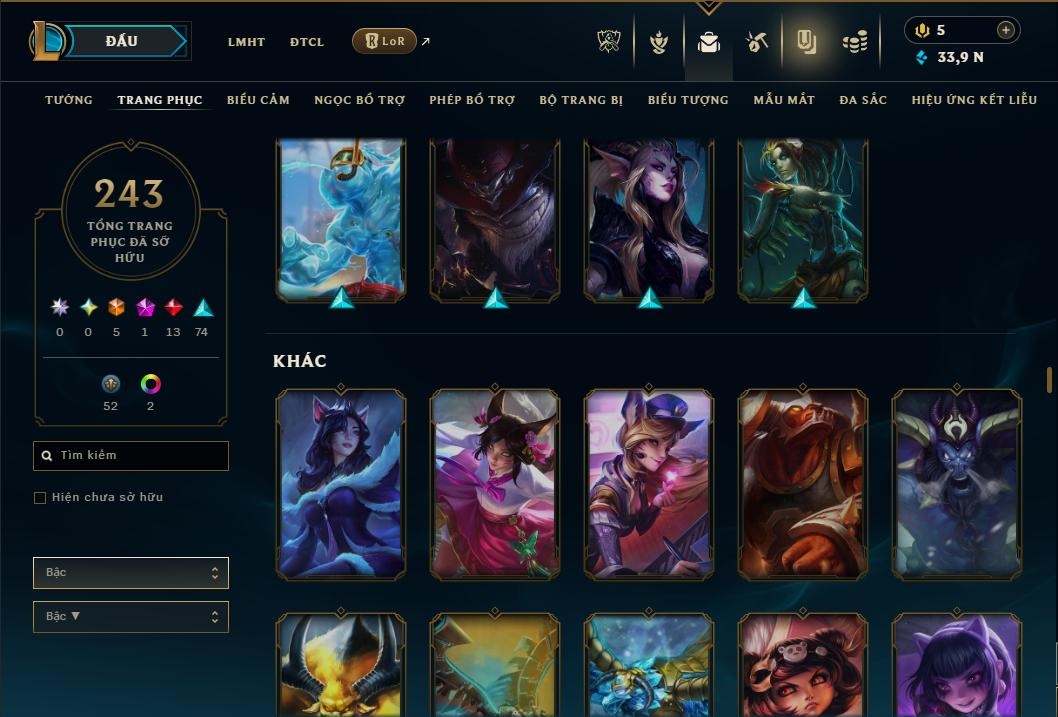 Hình ảnh chi tiết tài khoản LMHT mã số 181316 - Shop LMHT