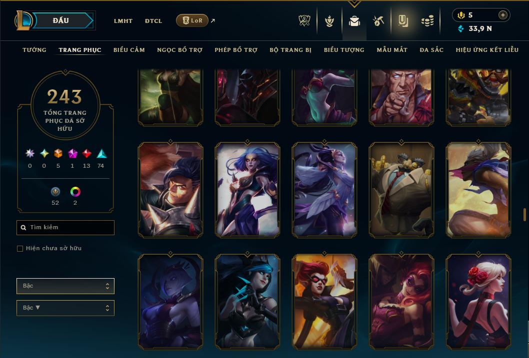 Hình ảnh chi tiết tài khoản LMHT mã số 181316 - Shop LMHT