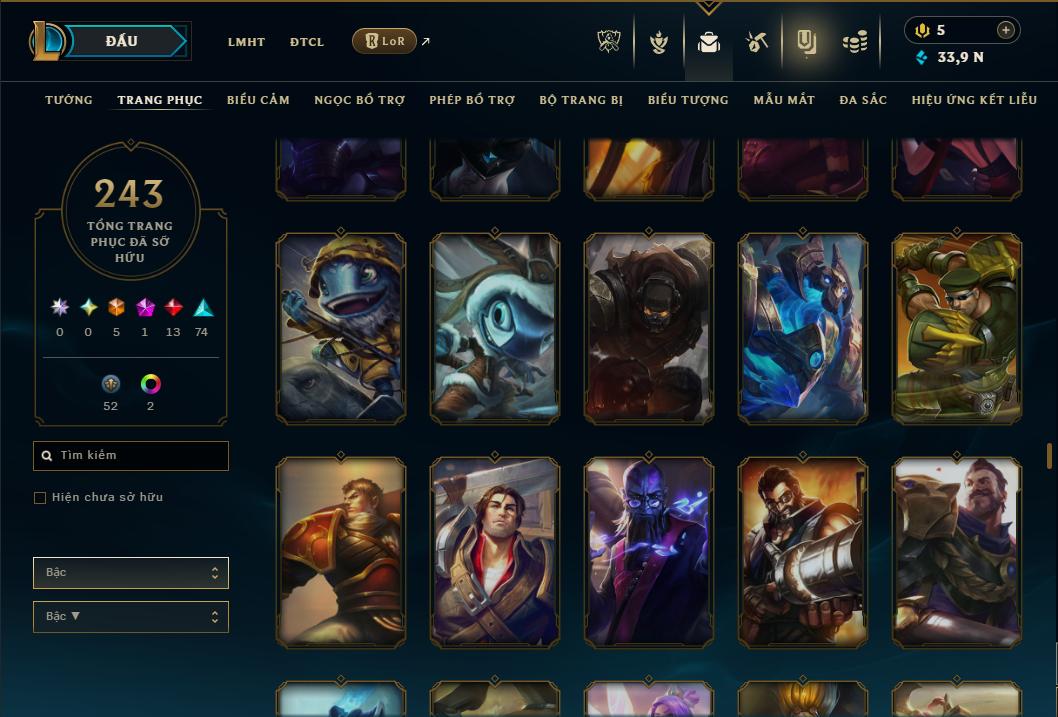 Hình ảnh chi tiết tài khoản LMHT mã số 181316 - Shop LMHT