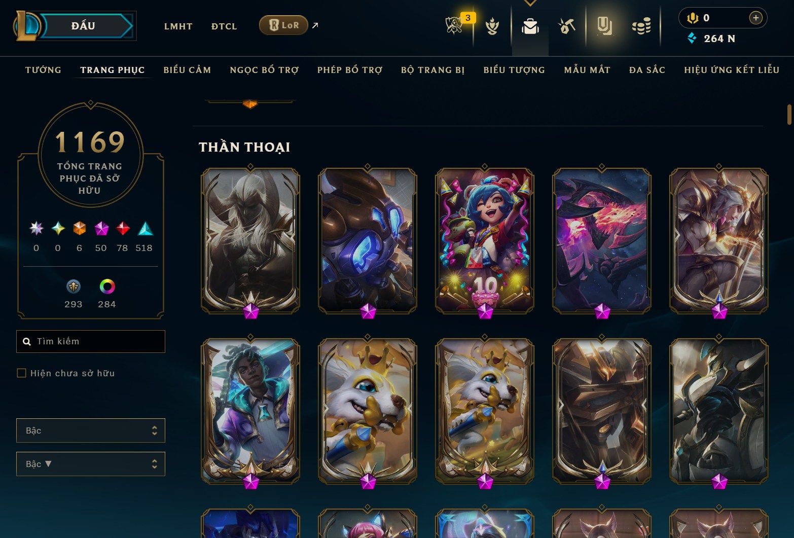 Hình ảnh chi tiết tài khoản LMHT mã số 182039 - Shop LMHT