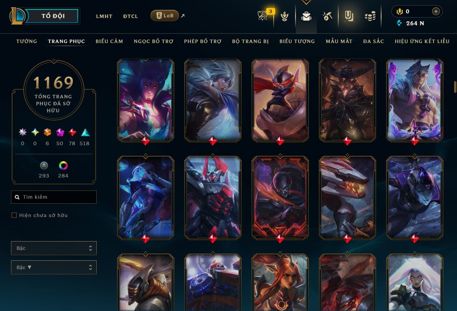 Hình ảnh chi tiết tài khoản LMHT mã số 182039 - Shop LMHT