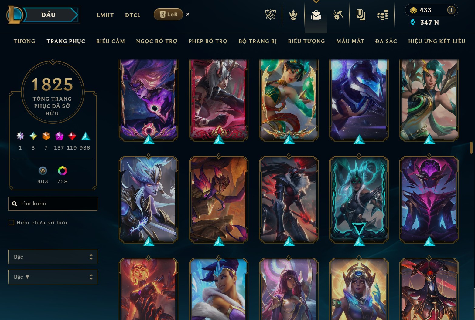 Hình ảnh chi tiết tài khoản LMHT mã số 182040 - Shop LMHT