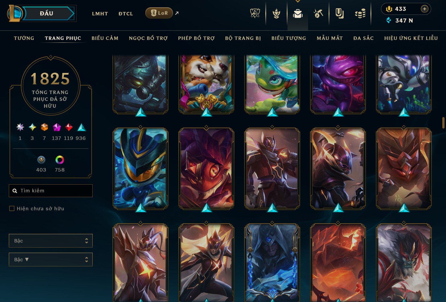 Hình ảnh chi tiết tài khoản LMHT mã số 182040 - Shop LMHT